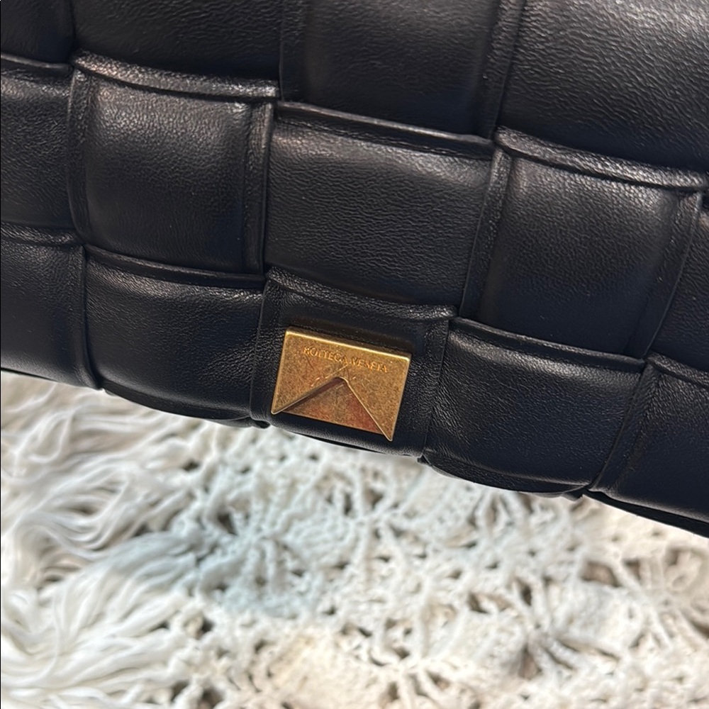 NWT Bottega Veneta Black Quilted Crossbody Bag - Picture 6 of 10